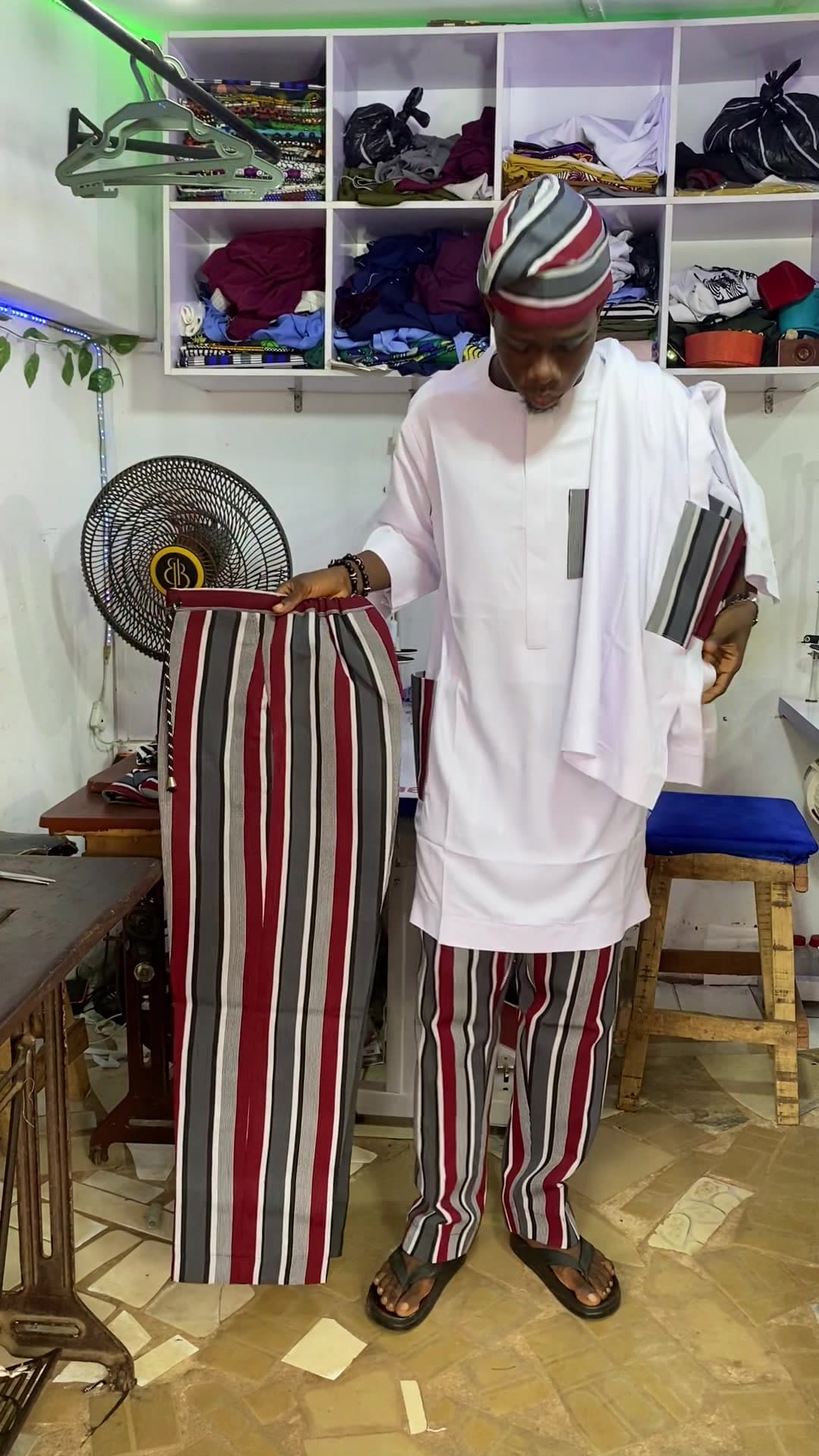 Heritage Stripe Ankara Set