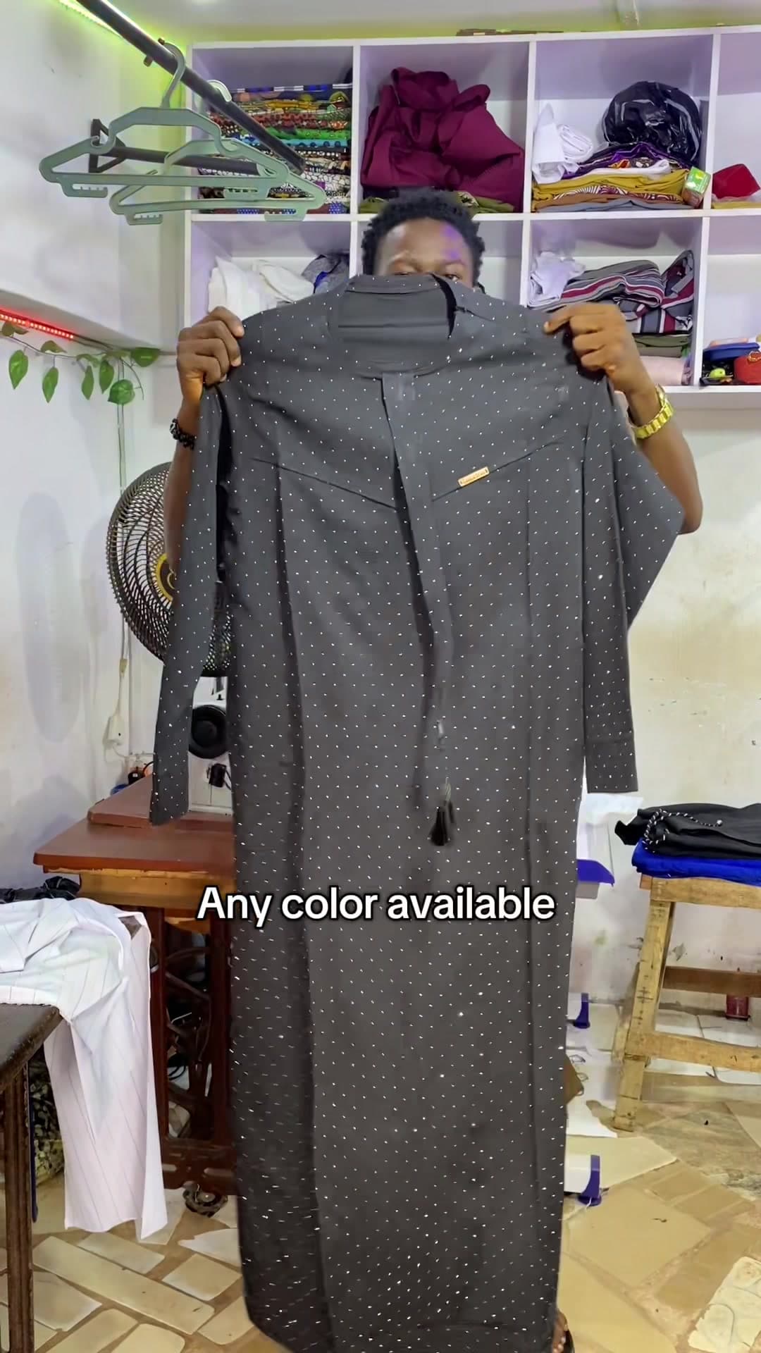 Charcoal Dot Jalabiya